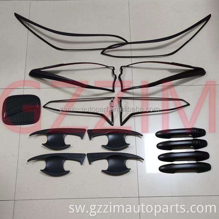 Sehemu za Gari ABS Plastiki ya taa ya gari la kifuniko cha taa ya kifuniko na kifuniko cha kifuniko cha nje kwa toy*ta fort*ner 2021+